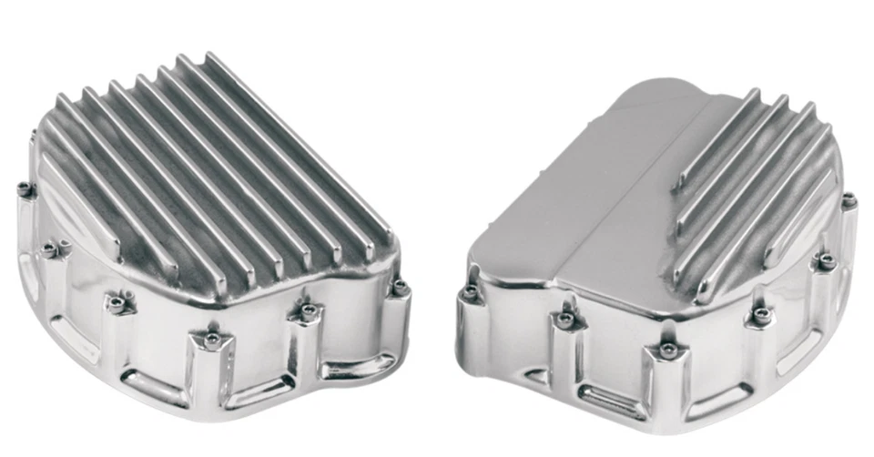 Cubiertas basculantes con aletas pulidas Custom Cycle Engineering Harley Panhead 1948-1965 Foto 1 de 1