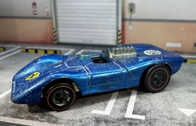 Hot Wheels Redline 1970 Ferrari 312P Blue In Good Condition HK Version - Image 1 of 4