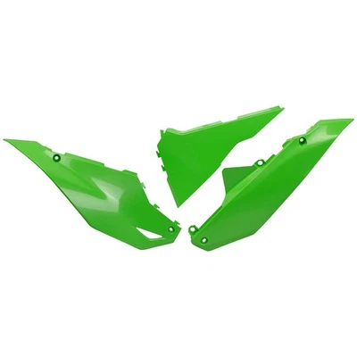 Paneles laterales OVNI verdes para Kawasaki KX250 X 2025-2026 Foto 1 de 2