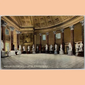 Postcard West Side Statuary Hall U.S. Capitol Washington D.C. - Picture 1 of 4