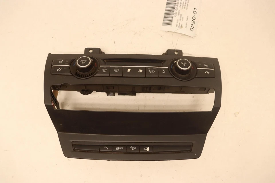 BMW X5 F15 2007-2013 AIRE ACONDICIONADO CALEFACCIÓN PANEL DE CONTROL DE TEMPERATURA OEM Foto 1 de 4