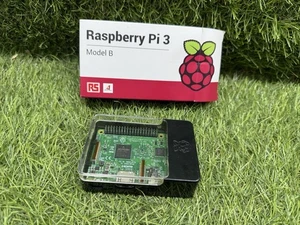 Scheda madre Raspberry Pi 3 Model B V1.2 1GB di RAM con custodia e cavo USB #6i - Foto 1 di 6