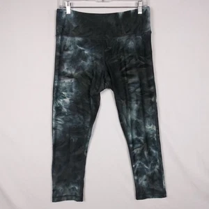 Vogo Athletica Capri Leggings Womens L Black Gray Activewear Workout Yoga - Picture 1 of 4