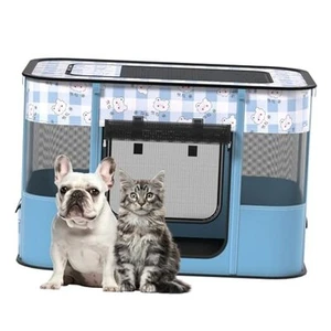 Dog Play Pen Collapsible Puppy Playpen Cat Playpen Crates for Dogs Indoor - Picture 1 of 7