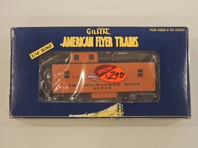 American Flyer S 1060 Milwaukee Road Lighted Caboose  6-48715 NEW - Image 1 of 4
