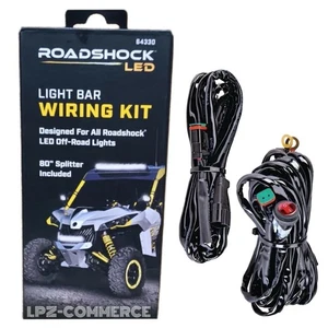 ROADSHOCK Light Bar Wiring Harness Kit Relay Fuse Switch Off-Road LED - Picture 1 of 4