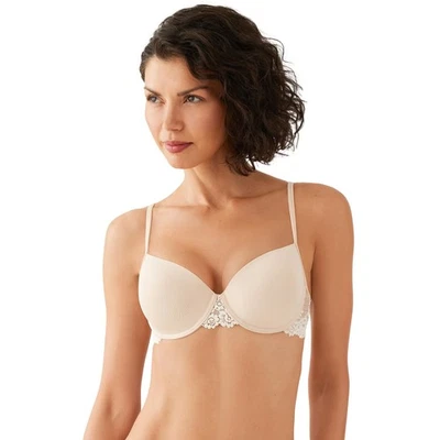 Sutiã feminino Wacoal Petite Embrace renda push up, areia, 36C EUA - Imagem 1 de 2