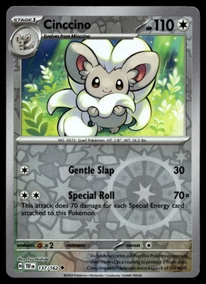 CINCCINO 137/162 UNCOMMON TEMPORAL FORCES POKEMON - Image 1 of 4
