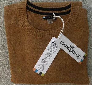 Maglione Smartwool Sparwood girocollo lana merino volpe marrone marna XXL 2XL - Foto 1 di 6