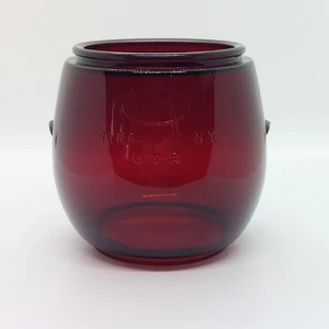 Rote Dietz Glaskugel Laterne Ersatz Little Wizard SYRACUSE NY USA LOC NOB - Bild 1 von 11