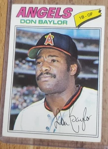 1977 Topps Don Baylor #462 California Angels MLB Baseball Card - Picture 1 of 2