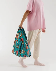 BAGGU JOONBUG GROUP SKATE TEAL SKATING REUSABLE ECO STANDARD BAG - Picture 1 of 6