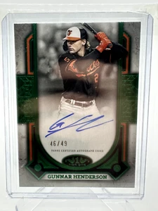 Gunnar Henderson 2024 Topps Tier One #PPA-GH Prime Performers Auto Green /49 - Picture 1 of 1