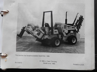 GENUINE CASE MODEL 360 TRENCHER PARTS CATALOG MANUAL IN BINDER VERY GOOD - Image 1 of 4