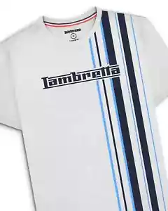 Lambretta Mens T-Shirt Striped Tee Casual Mod Ska Classic T-Shirt Sizes M to 4XL - Picture 1 of 7