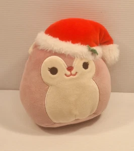 Allina la Ardilla - Peluche de Navidad - Usando Sombrero de Papá Noel - Juguete suave de peluche 12 cm - Imagen 1 de 7