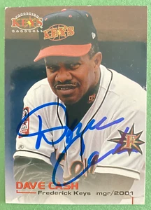 SIGNED  DAVE CASH 2001 FREDERICK KEYS BASEBALL CARD - AUTOGRAPH - Picture 1 of 3