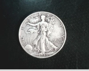 1943, US Walking Liberty Half, Circulated, .36169 oz slv (US-6723,24,34,48) - Bild 1 von 8