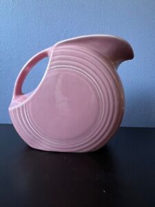 Vintage Fiesta Fiestaware Pink Disc Pitcher LARGE 7” Mint Condition