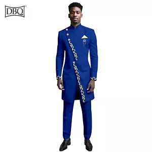Set giacca uomo 2 pezzi tuta slim uomo abito formale per matrimonio abiti africani - Foto 1 di 18