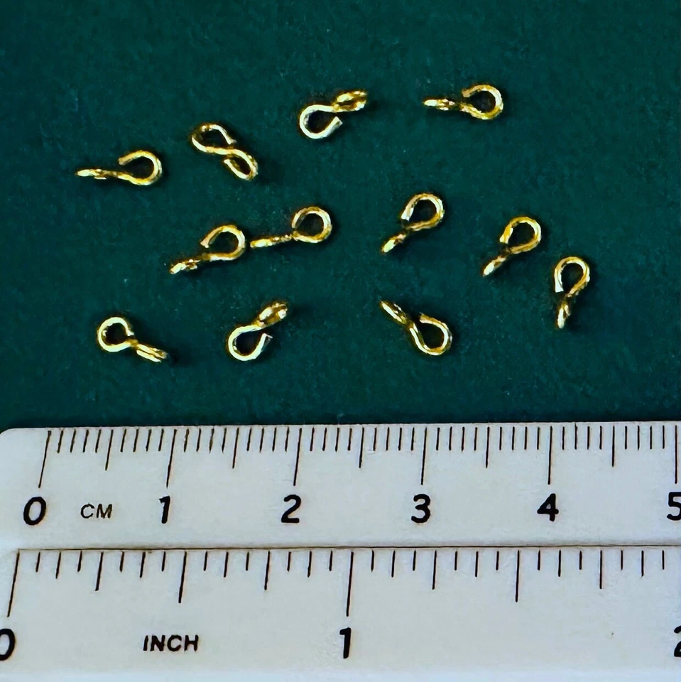 Ganchos para soportes para caballos modelo y cuerdas de plomo en escala 1:9 o 1:12 - BAÑADO EN ORO Foto 1 de 1