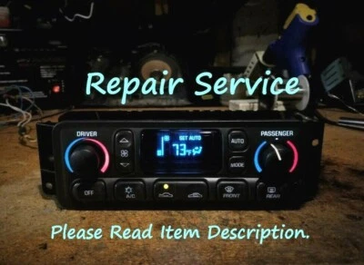 C5 CORVETTE CLIMATE CONTROL LCD HVAC A/C REPAIR SERVICE '97-'04  - Image 1 of 4