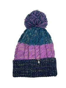 SMARTWOOL lila warme MERINOWOLLE BOMMEL BEANIE Winter Ski Snowboard Mütze Wandern Mütze - Bild 1 von 4