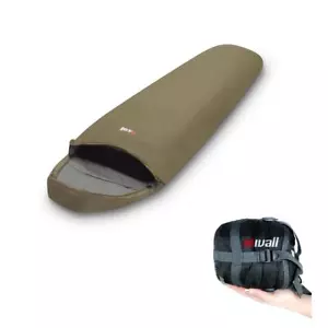Sommerschlafsack Mivall Patrol Schlafsack oliv Mumie ultraleicht Inlett - Bild 1 von 6