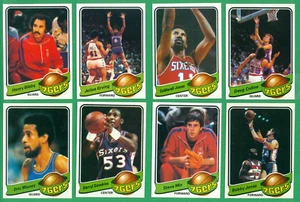 1979-80 TOPPS PHILADELPHIA 76’ers TEAM SET NM    DAWKINS  COLLINS  JONES  ERVING - Picture 1 of 1