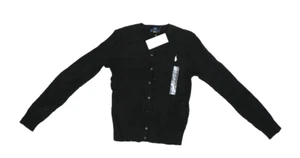 Polo Ralph Lauren Cable Knit Cardigan Sweater Buttons Black Big Girls XL(16) - Picture 1 of 8