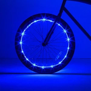 WheelBrightz LED Bicycle Wheel Accessory Light, Water-Resistant, 1 Count, Blue - Picture 1 of 5