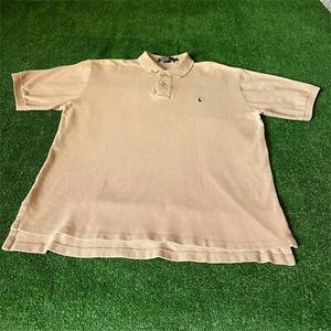 Ralph Lauren Short Sleeve Classic-Fit Y2K Style camel Iconic Polo Shirt Size L - Picture 1 of 14