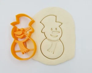 Xmas Snowman Cookie Cutters - Christmas Snowflake - Biscuit Dough Icing Shape - Picture 1 of 9