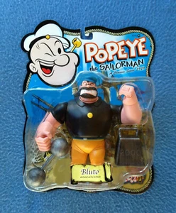 RARO BLUTO POPEYE THE SAILORMAN 6 INCH ACTION FIGURE W / BARBELL SERIES 1 MEZCO - Imagen 1 de 2