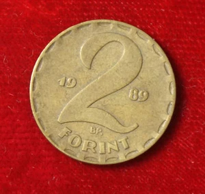 1989 Coin Coin Hungary Hungary Two 2 Forint - Picture 1 of 2