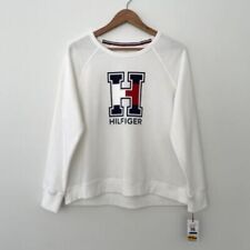 Tommy Hilfiger Sport Sweatpants Womens Embroidered Logo Rib Cuff Fleece  Joggers