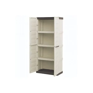 Armadio mobile in resina Spazio con 4 ripiani multiuso interno esterno 70x40x165 - Foto 1 di 1