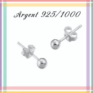 Boucles d'oreilles boule 4-6-10mm, En Argent 925/1000. Réf: ORPL - Imagen 1 de 4