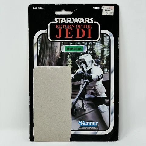 Kenner Star Wars ROTJ Return of The Jedi 65 Card Back Biker Scout Vintage 1983 Cover