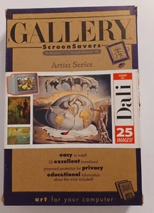 Vintage Salvador Dali Museum Screen Saver Windows '95 3.1 Software 3.5" Disks - Picture 1 of 7
