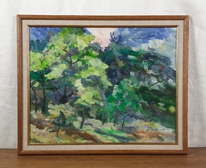 Sommerlandschaft, Bäume, Original Ölgemälde, ukrainischer Künstler - Bild 1 von 12