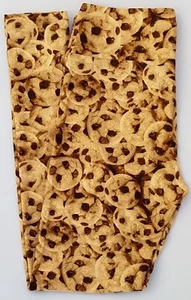 TC LuLaRoe Tall & Curvy Leggings Chocolate Chip Cookies Dessert Baking NWT L21 - Picture 1 of 6