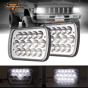 Pair 7x6" 5x7" LED Headlights Hi-Lo Sealed Beam for Toyota Nissan Pickup Truck - Picture 1 of 12