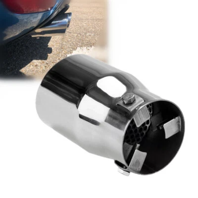 1Pcs Car Exhaust Pipe Tip Muffler Steel Stainless Trim Tail Tube Stainless Steel - Image 1 of 4