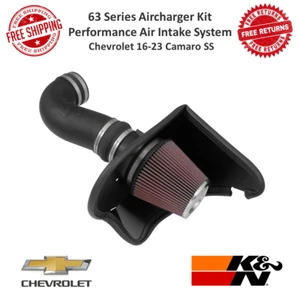 K&N 63 Series Aircharger Performance Air Intake Kit For 2016-23 Chevy Camaro SS - Picture 1 of 12