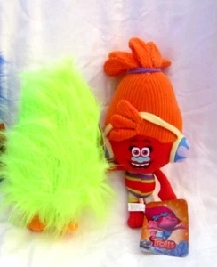 Unisex Dreamworks Trolls 10"-14" DJ Suki, and Fuzzbert 2 Piece Set-Brand New! - Picture 1 of 2