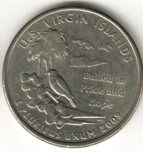 USA - 2009P - Washington ¼ $ - Virgin Islands - Rare - #17057 - Picture 1 of 2