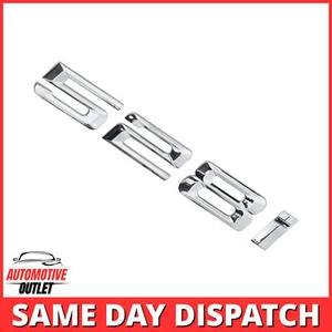 528i LETTERING REAR BOOT LID TRUNK BADGE EMBLEM FOR BMW 5 SERIES, CHROME - Picture 1 of 3