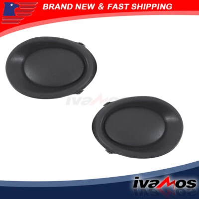RH&LH Fog Lamp Cover Set Fit For Nissan Rogue Sport 2017-2019 Replacement Black - Изображение 1 из 4