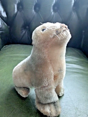Steiff Seehund Robbe Robby 12cm Vintage 50er Steifftier Plüschtier 60er J14 - Bild 1 von 4